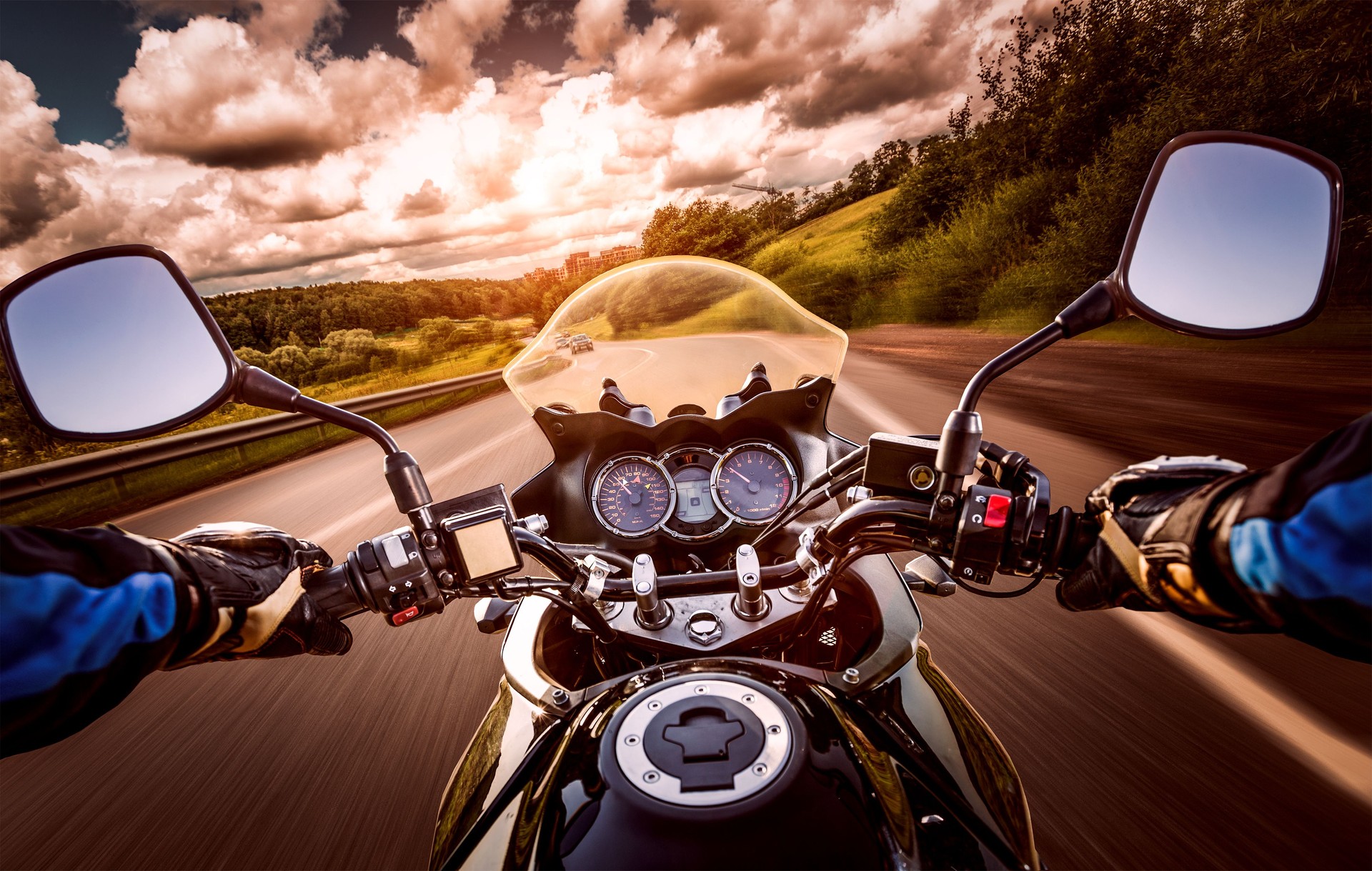 Biker First-person view